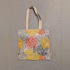 Floral Canvas Tote Bag